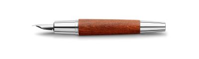 Faber Castell E-motion chrome/ brown pearwood fountain pen