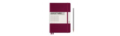 LEUCHTTURM1917 Notebook (A5) Medium Hardcover Ruled Port Red